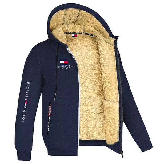 TOMMY | FELPA INVERNALE CON CAPPUCCIO E FODERA IN ORSETTO PER UOMO